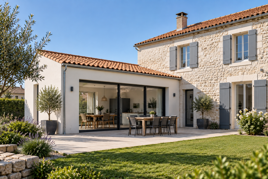 Rénovation et agrandissement d’une maison en Vendée